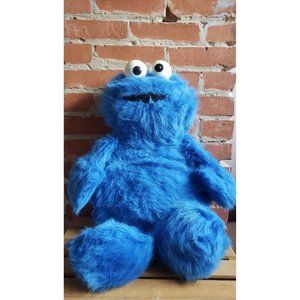 Vintage 1985 Hasbro Softies 25" Sesame Street Cookie Montser Plush Rattle Eyes